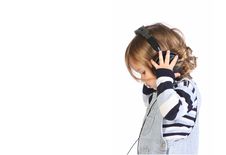 Girl Listening Music Royalty Free Stock Image Girl Listening Music Royalty Free Stock Image