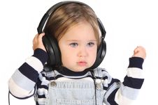 Girl Listening Music Royalty Free Stock Image Girl Listening Music Royalty Free Stock Image