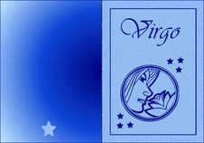 Virgo Card Stock Photo