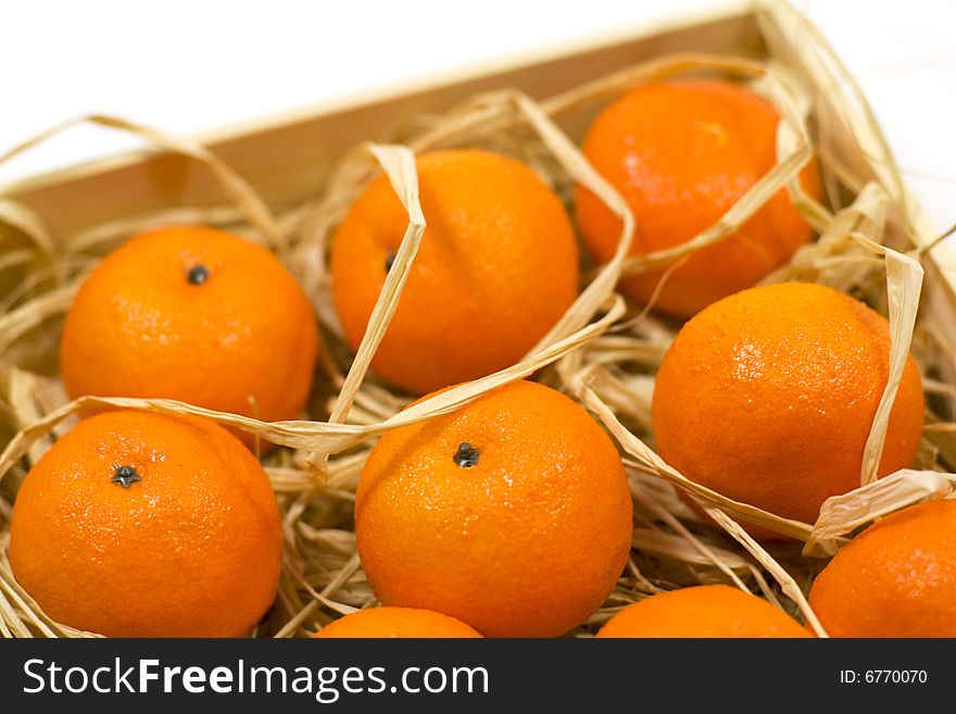Tangerines With Straw