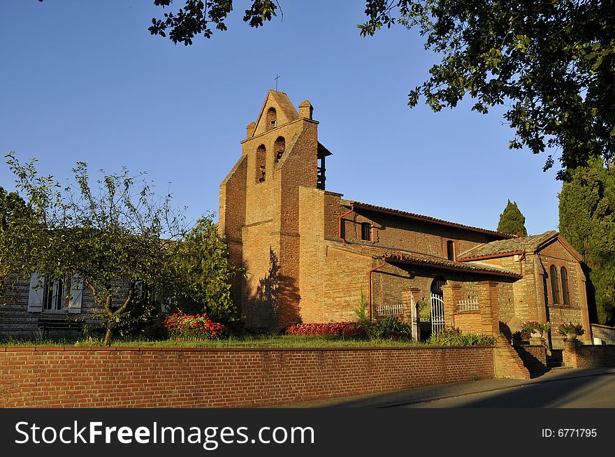 The small chapel of vigoulet-auzil, Toulouse,france