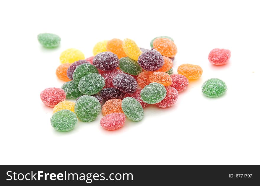 Shot of some jelly sweets on white. Shot of some jelly sweets on white