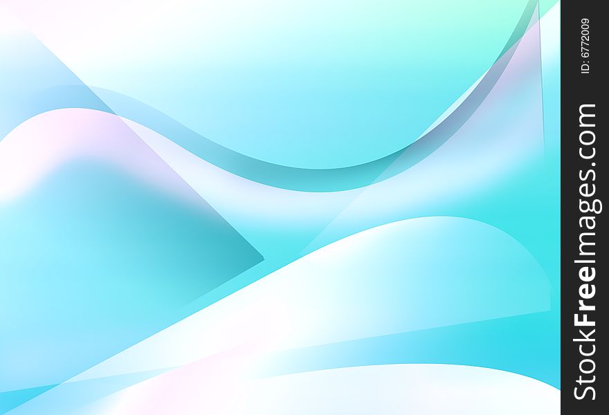 Abstract blue background with corners and curves