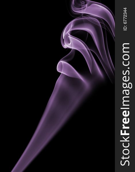 Abstract Violet Smoke Isolated