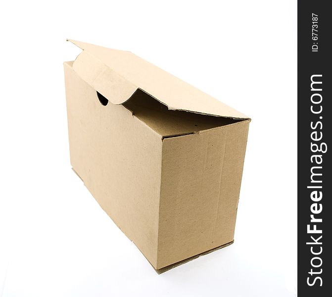 Cardboard Box isolated in white