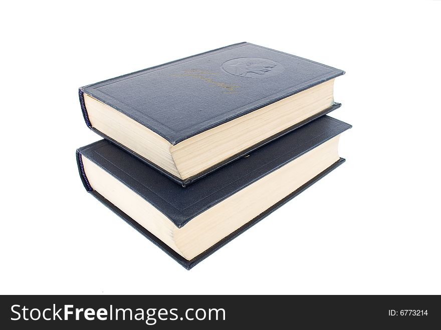 Books on Isolated white background. Books on Isolated white background