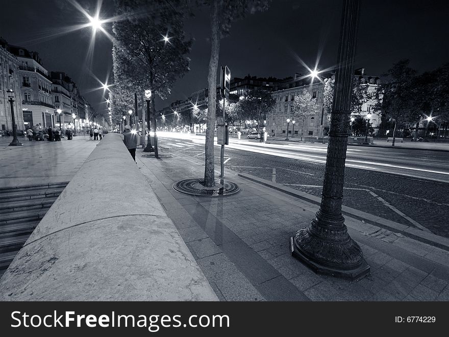 Avenue Des Champs-Elysses By Night