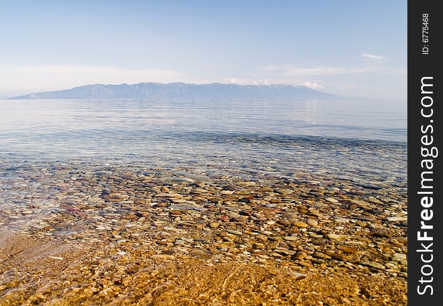 Clear water of Baikal