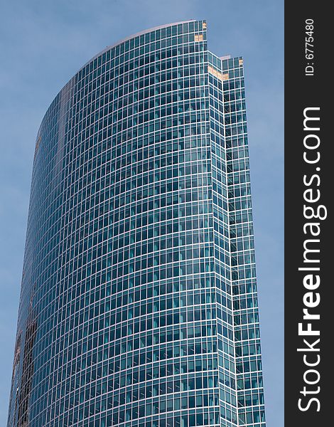 Business modern glass building background. Business modern glass building background