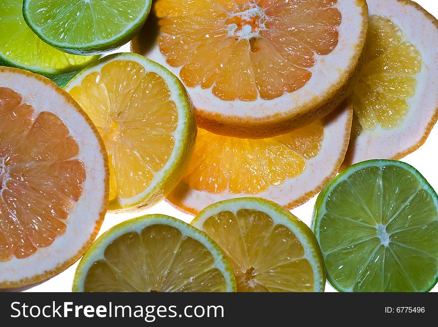 Sliced Citrus Fruits