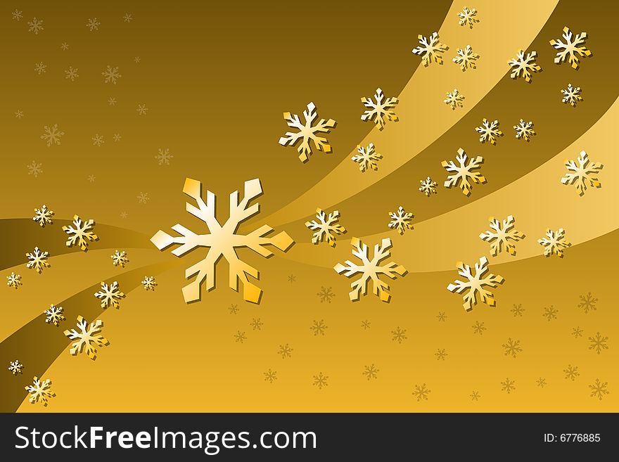 Vector illustration of Snowflake Decoration