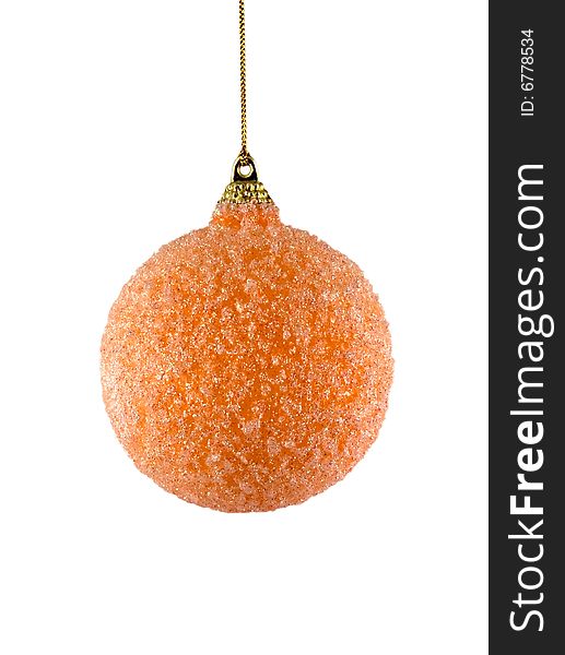 Christmas tree ornament on white background