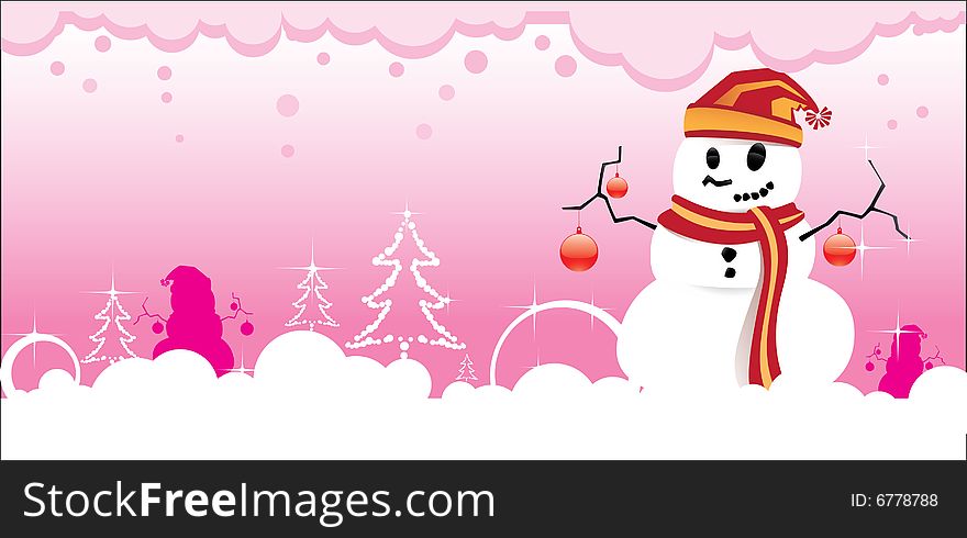 Snow Man Card