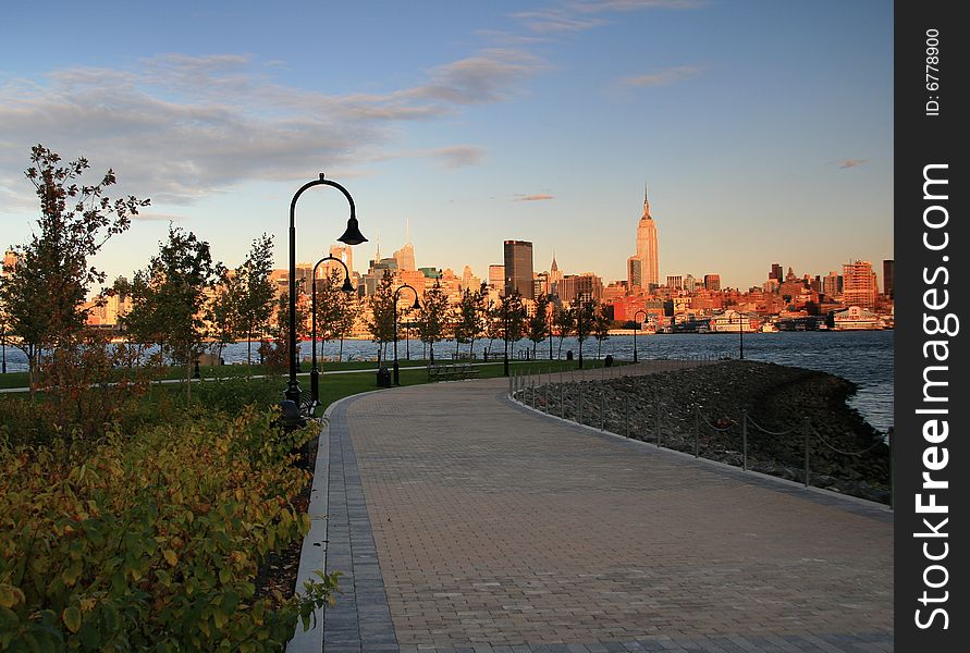 New York City Skyline at Dusk from Hoboken, NJ