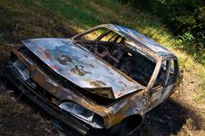 Burned Out Car Royalty Free Stock Image Burned Out Car Royalty Free Stock Image