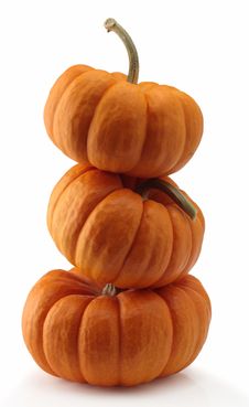 Three Pumpkins Royalty Free Stock Image Three Pumpkins Royalty Free Stock Image
