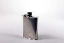 Steel Flask Royalty Free Stock Photography