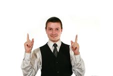 Young Man In Vest Royalty Free Stock Photos