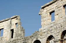 Pula Amphitheater Royalty Free Stock Photography Pula Amphitheater Royalty Free Stock Photography