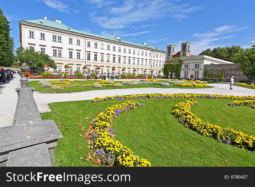 Mirabell Palace And Garden In Salzburg