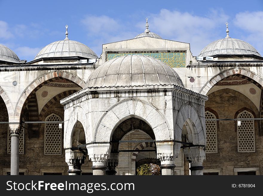 The bleu mosque is one of several mosques known as the Blue Mosque for the blue tiles adorning the walls of its interior. It was built between 1609 and 1616, during the rule of Ahmed I.