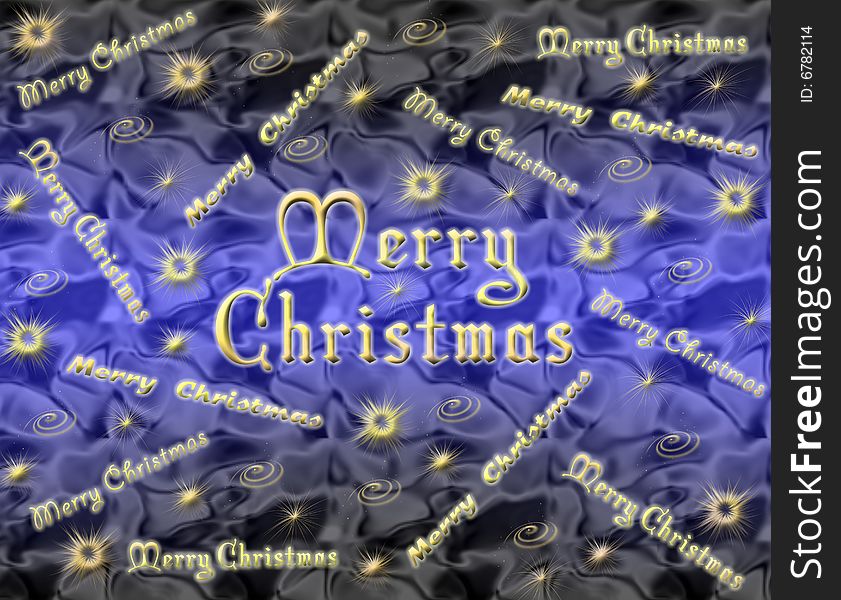 Christmas background with Christmas symbols and merry christmas