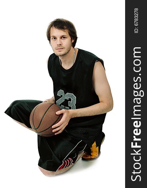 Portrait of a styled professional model. Basketball. Portrait of a styled professional model. Basketball