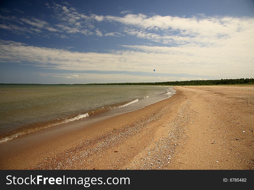 The coast in Hiiumaa, Estonia