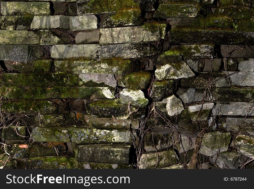 Abstract light stone texture with black moss. Abstract light stone texture with black moss