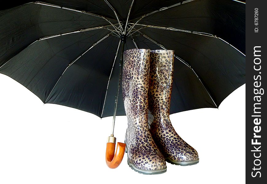 Boots And Umbrella