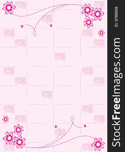 Floral background with a frame for a text. Please see some similar pictures from my portfolio. Additional format: EPS-8. Floral background with a frame for a text. Please see some similar pictures from my portfolio. Additional format: EPS-8