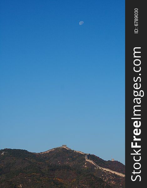 The Great Wall in china,taken  autumn in Beijing