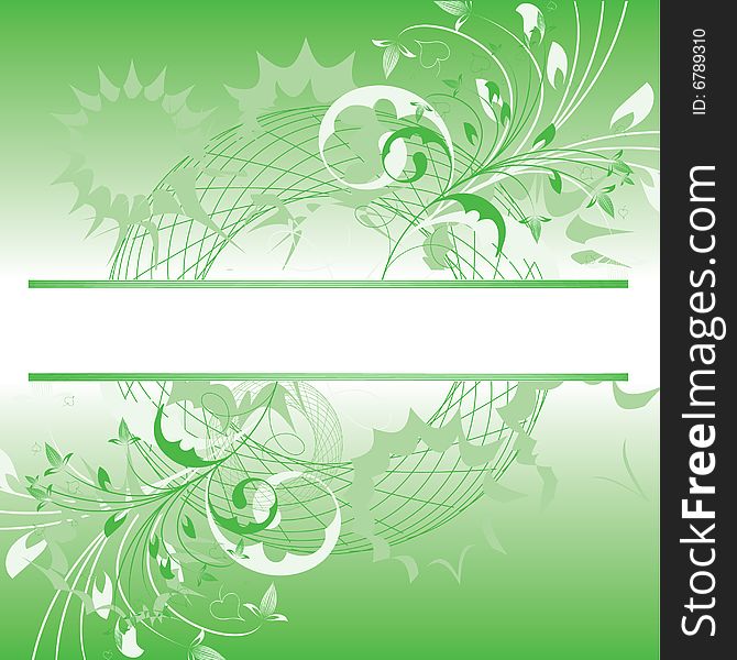 Floral background with a frame for a text. Please see some similar pictures from my portfolio. Additional format: EPS-8. Floral background with a frame for a text. Please see some similar pictures from my portfolio. Additional format: EPS-8