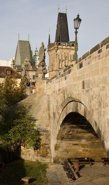 Charles Bridge Arch Royalty Free Stock Photo Charles Bridge Arch Royalty Free Stock Photo
