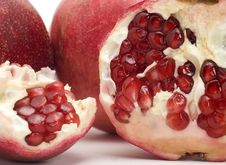 Pomegranate Isolated On White Stock Image Pomegranate Isolated On White Stock Image