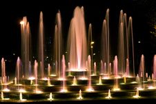 Illuminated Fountain Royalty Free Stock Photos Illuminated Fountain Royalty Free Stock Photos