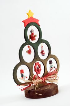 Wooden Christmas Tree Royalty Free Stock Photos Wooden Christmas Tree Royalty Free Stock Photos