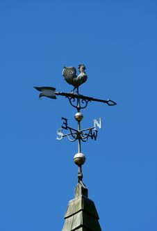 Old Historic Roof With Weather Vane Stock Photo Old Historic Roof With Weather Vane Stock Photo