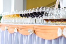 Array Of Wineglasses, Selective Focus Stock Photo Array Of Wineglasses, Selective Focus Stock Photo