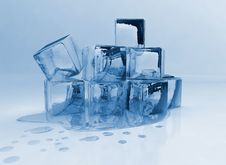 Melting Ice Cubes Stock Image Melting Ice Cubes Stock Image