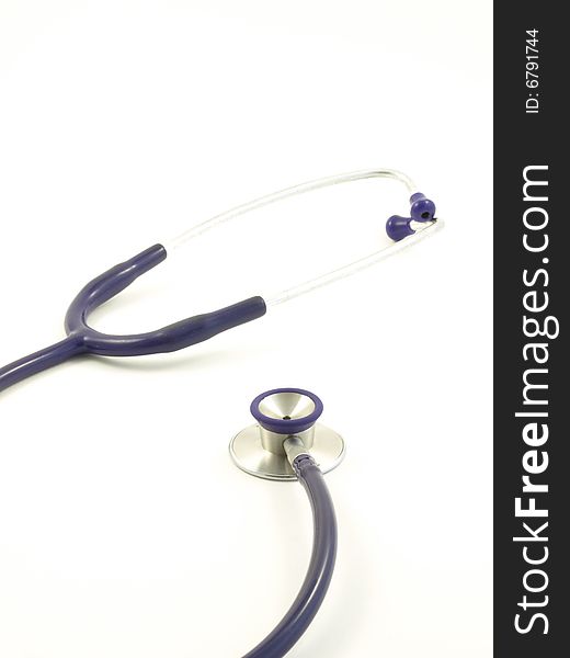 Stethoscope on a white background, isolated.