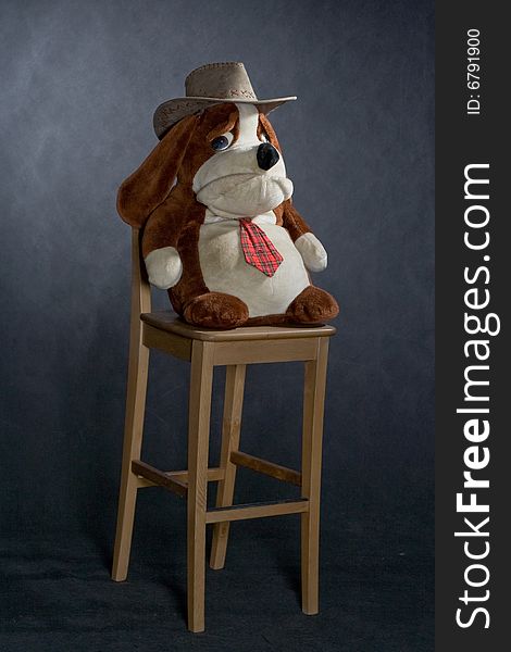 Chair And Toy With Western Hat