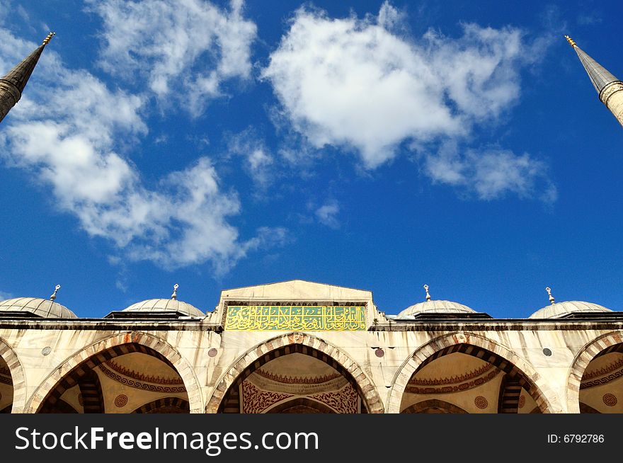 The bleu mosque is one of several mosques known as the Blue Mosque for the blue tiles adorning the walls of its interior. It was built between 1609 and 1616, during the rule of Ahmed I.