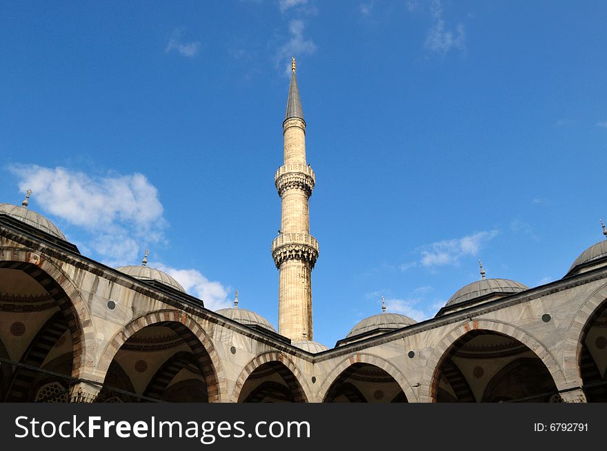 The bleu mosque is one of several mosques known as the Blue Mosque for the blue tiles adorning the walls of its interior. It was built between 1609 and 1616, during the rule of Ahmed I.