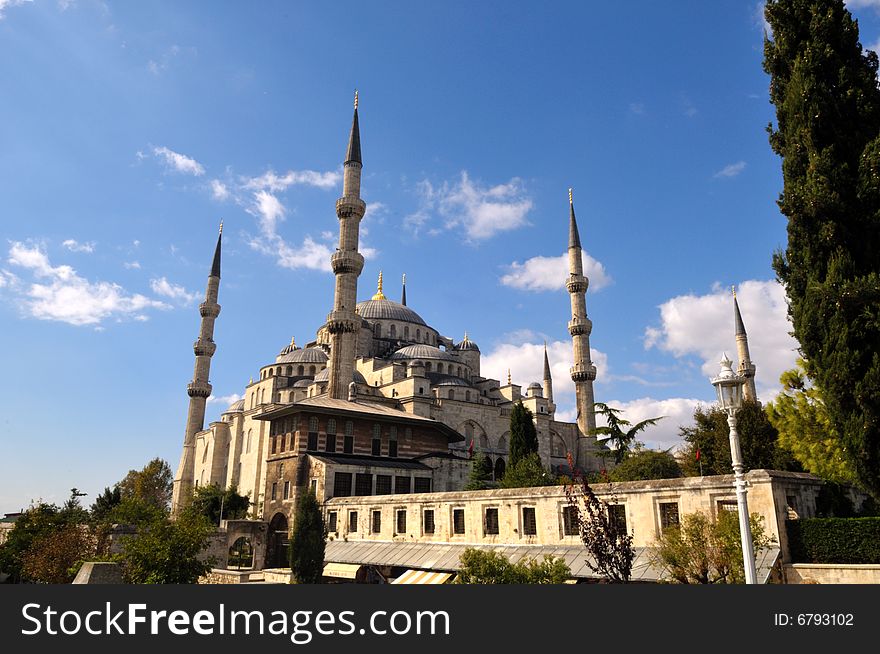 The bleu mosque is one of several mosques known as the Blue Mosque for the blue tiles adorning the walls of its interior. It was built between 1609 and 1616, during the rule of Ahmed I.