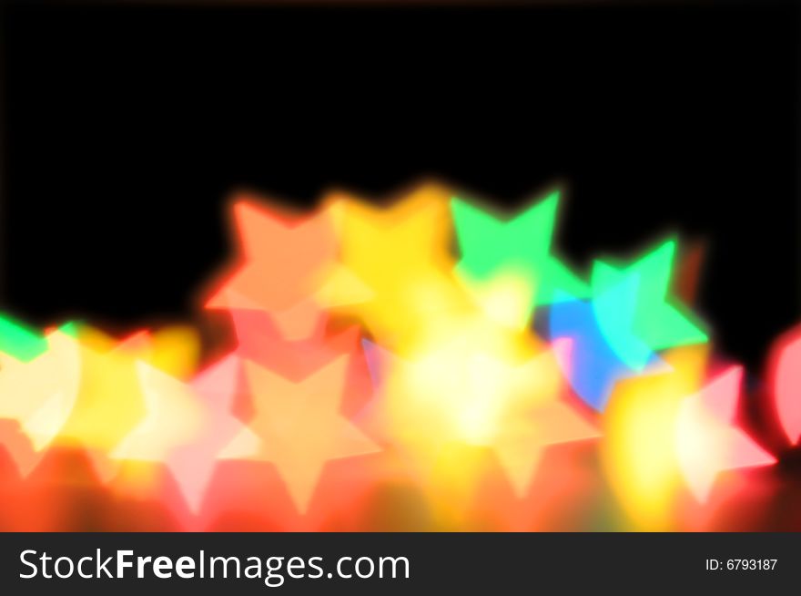 Star blur background, space for text