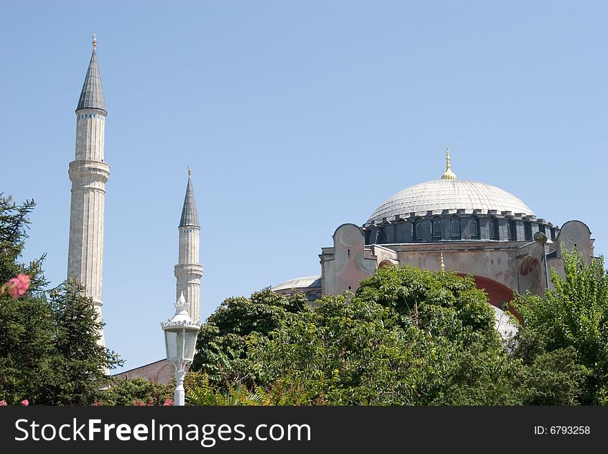 Famous Hagia Sophia landmark in Istanbul