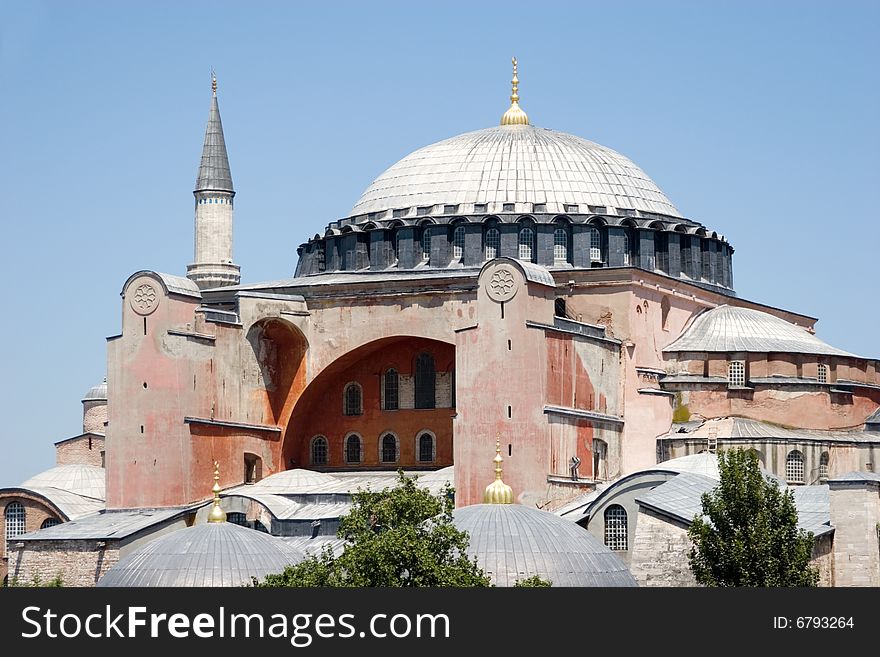 Famous Hagia Sophia landmark in Istanbul