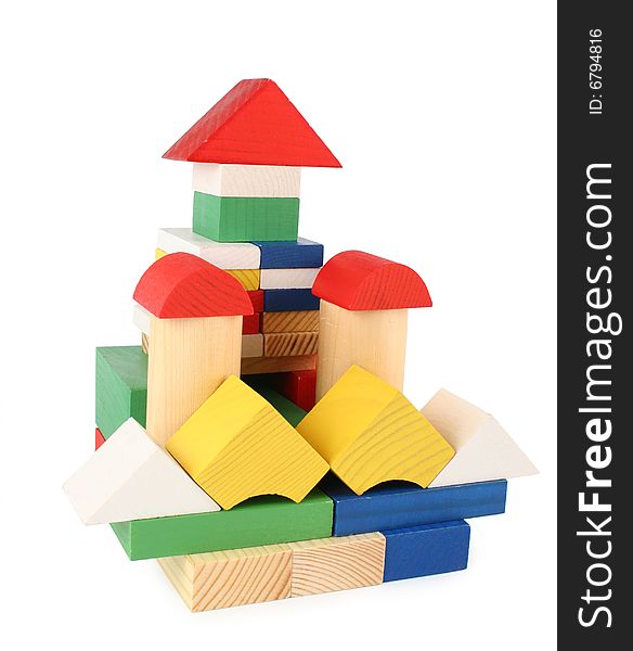Building From Toy Wooden Cubes