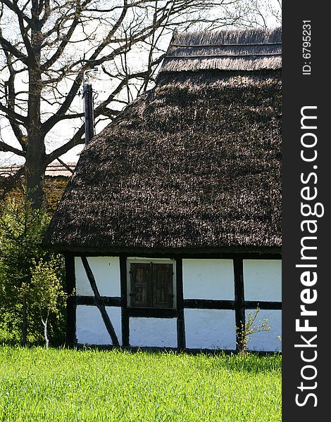 Rural hut among spring greens. Rural hut among spring greens